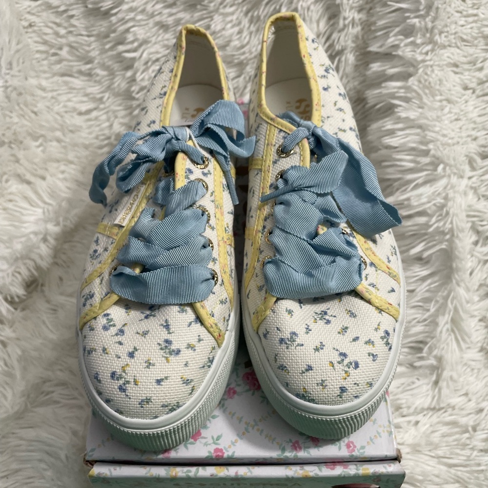 New Superga x Loveshackfancy Platform Sneakers- PRICE FIRM - Picture 2 of 6